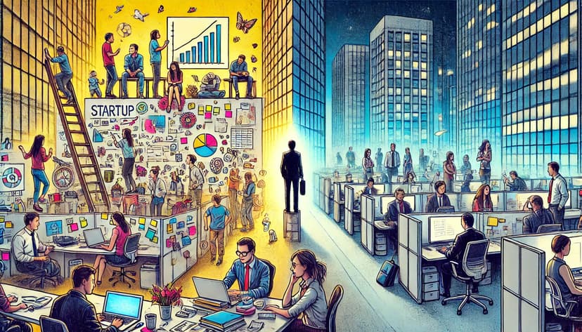 From Startups to Giants: A Culture Shock I Wasn't Ready For 🏢⚡ blog post cover