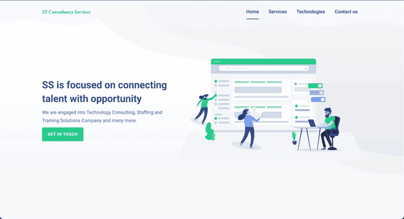Consultancy Web Portal project screenshot